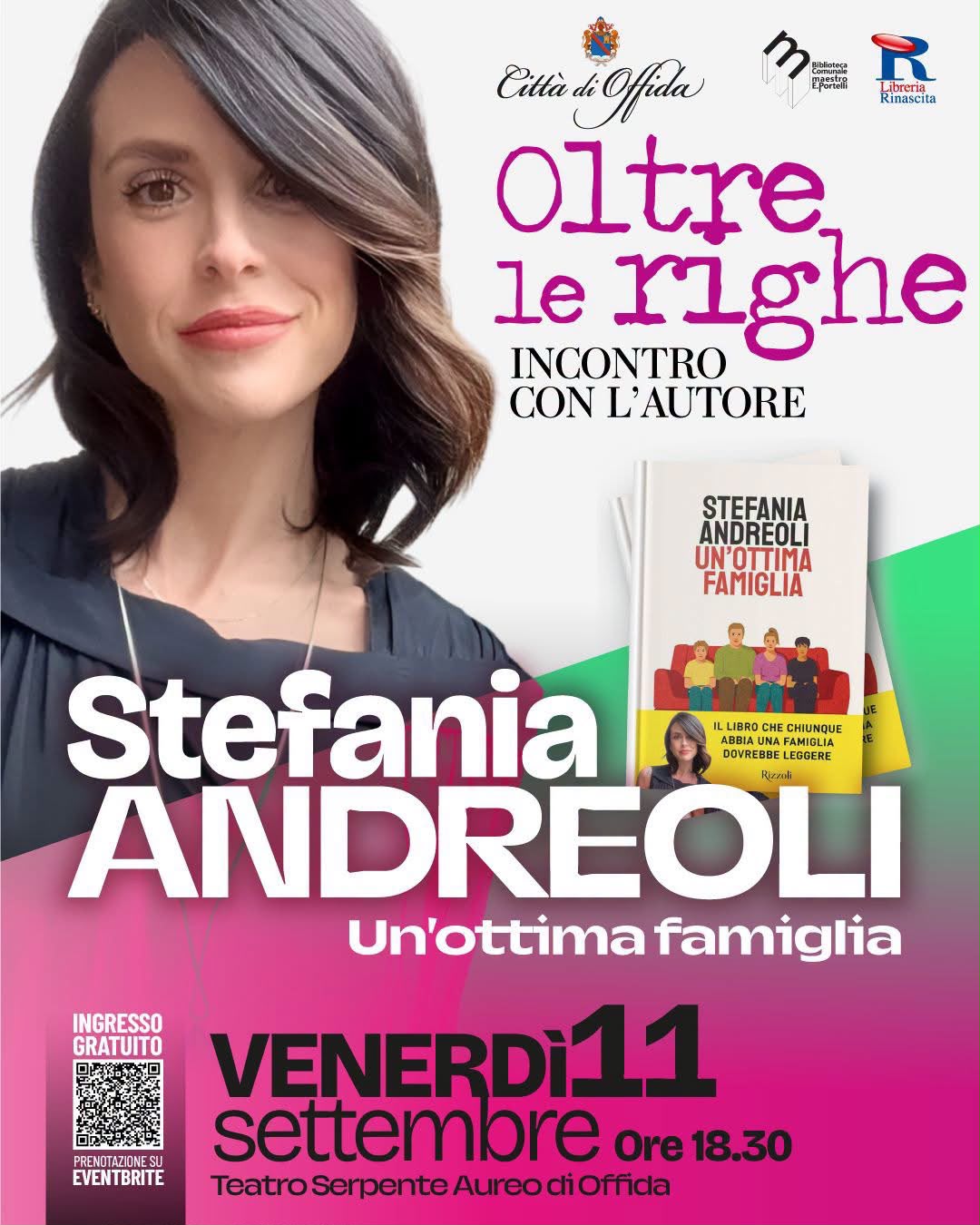 Sold out per Stefania Andreoli a Offida: al Teatro Serpente Aureo attesa alle stelle per “Oltre le Righe”